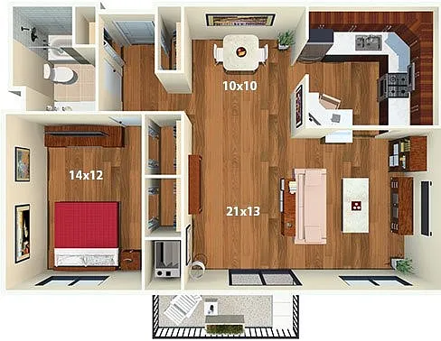 Floor plan 1 Bed