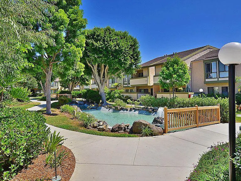 Pond in the complex.