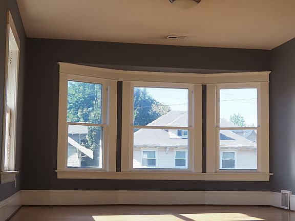 Bay windows in living room