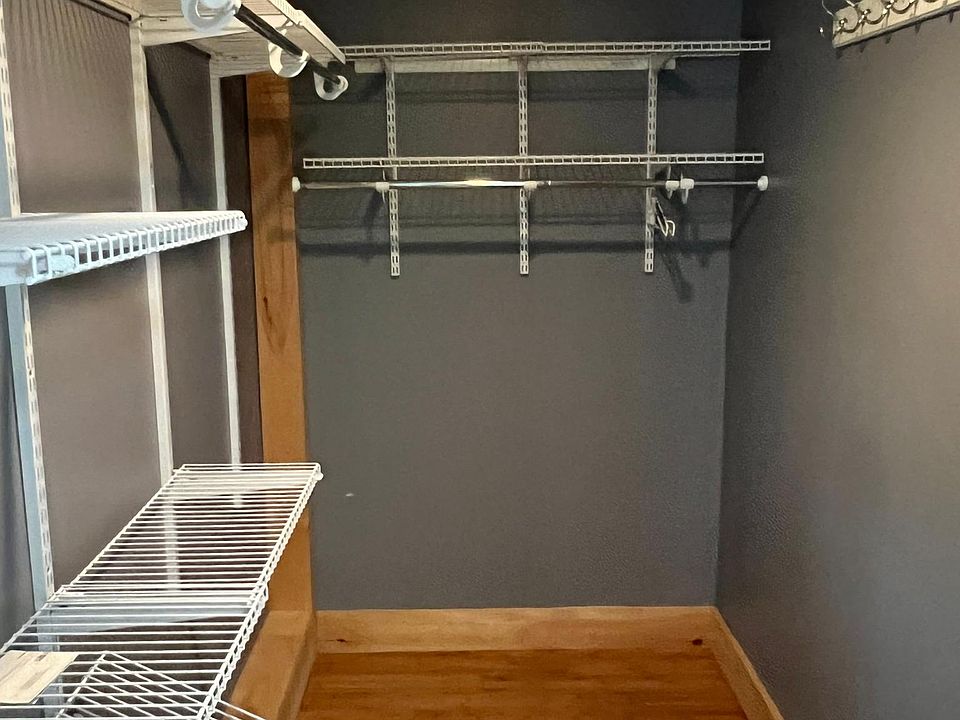 walk-in closet in master bedroom