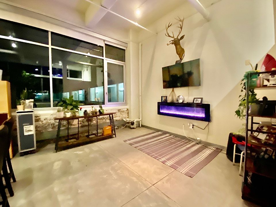 Living room evening view