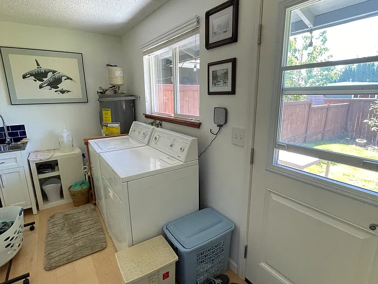 Laundry room with added sink