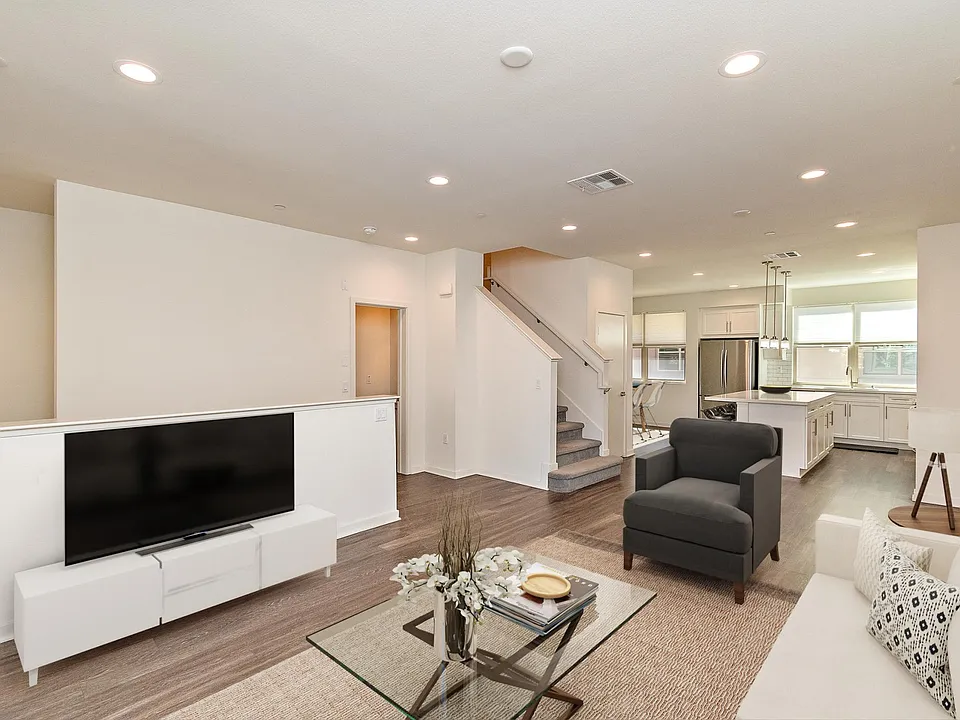 View - Living Room to Kitchen and Dining Room