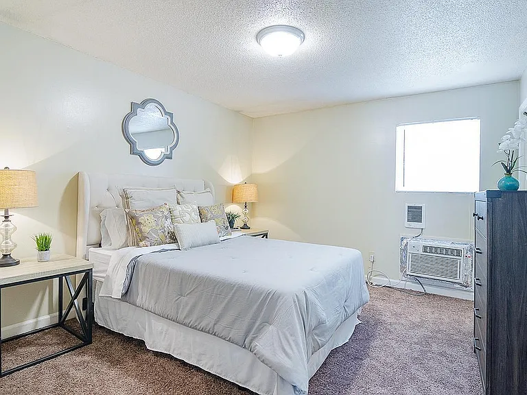 Furniture easily fits in this Bedroom!