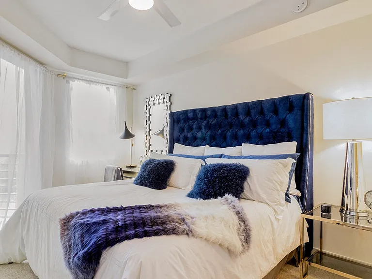Master bedrooms fit any bed size with spacious walk-in closet.