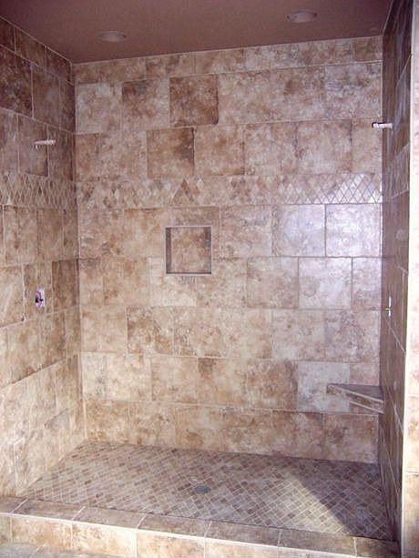 Tiled walk in shower