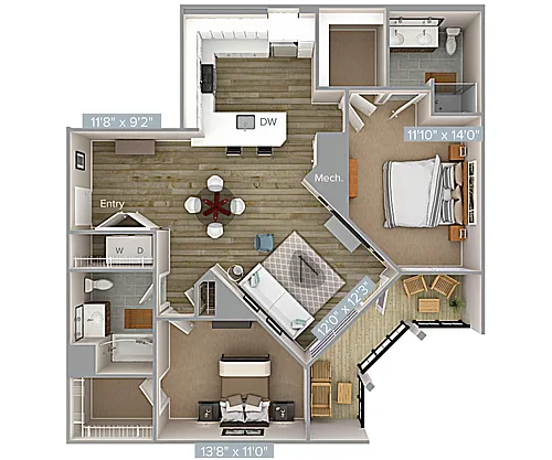 Floor plan B5-1193-A