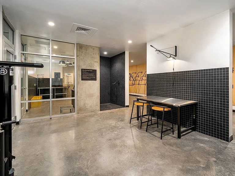 Bike storage and repair room