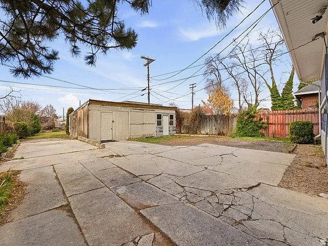 Off street parking behind home, included