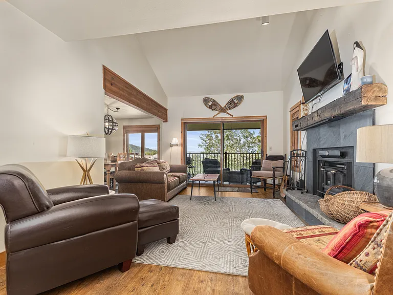Main Level Living Room with Patio Access