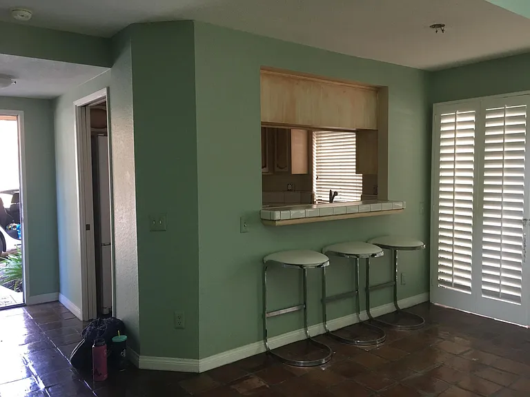 Entry, dining area