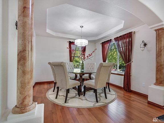 The den/office sits off to the left of foyer. 