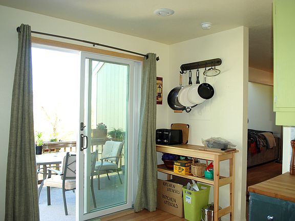 kitchen and door to deck