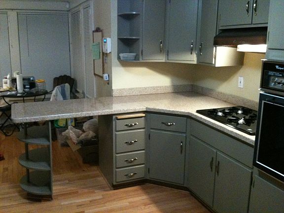 Kitchen with granite counters