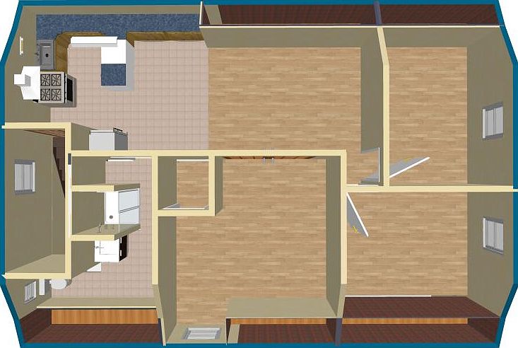Floor plan showing the layout.