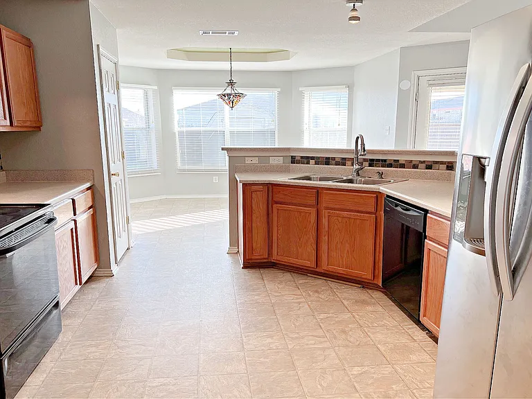 Kitchen toward dinette
