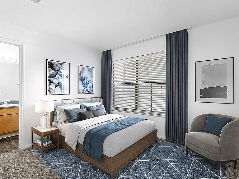 Cottonwood Apartments Renovated Bedroom
