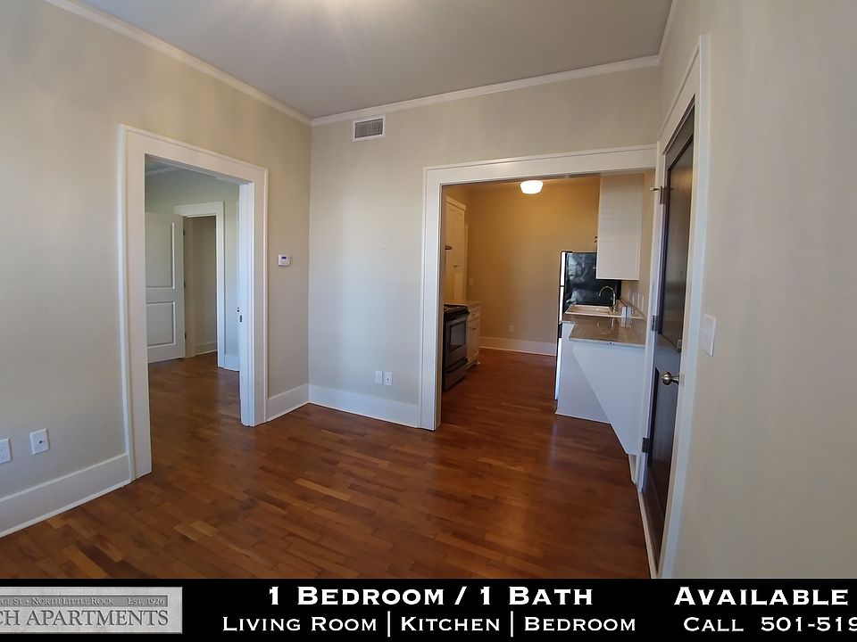 View from Living Room into Kitchen and Bedroom