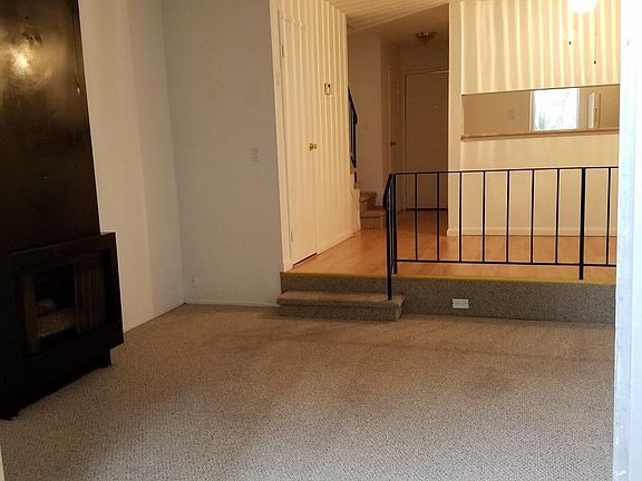 Living room with fireplace