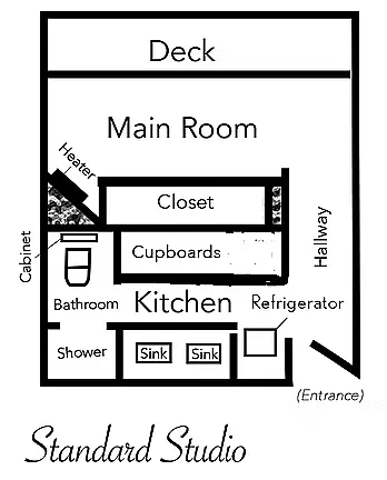 Floor plan Studio 13