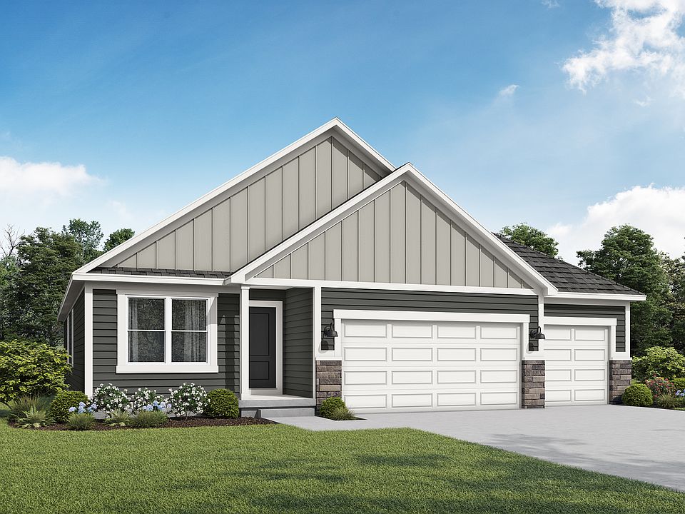 Farmhouse Elevation 1 - 3 Car