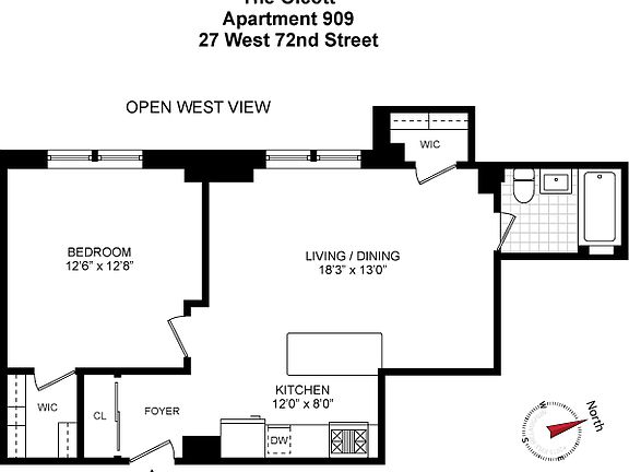2nd image of 27 W 72nd St #909
