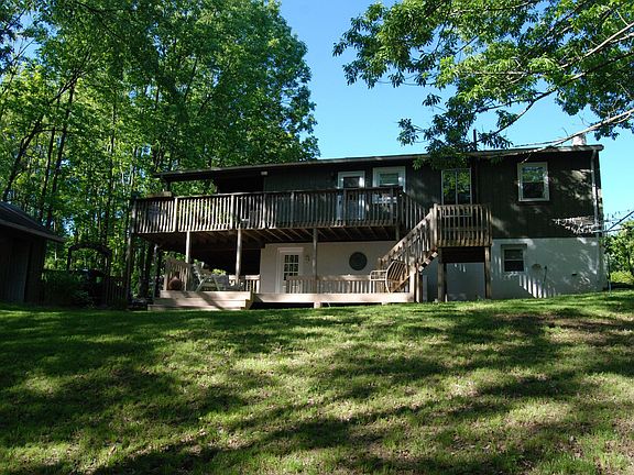 back yard and rear deck