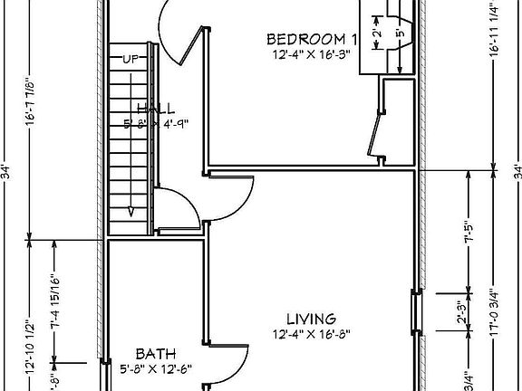 The layout of the first floor