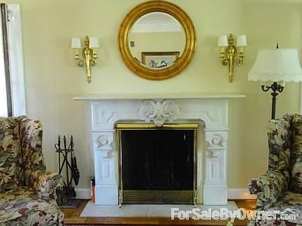 Italian carved marble fireplace