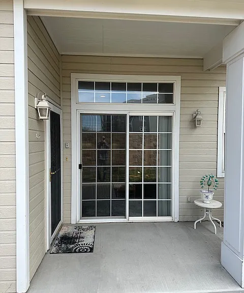 Front porch and slider
