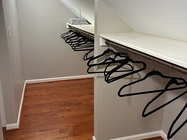 Master bedroom 1 closet back wall.