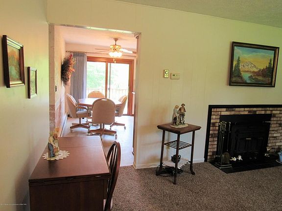 Looking into the dining area