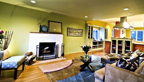 Open layout is great for entertaining