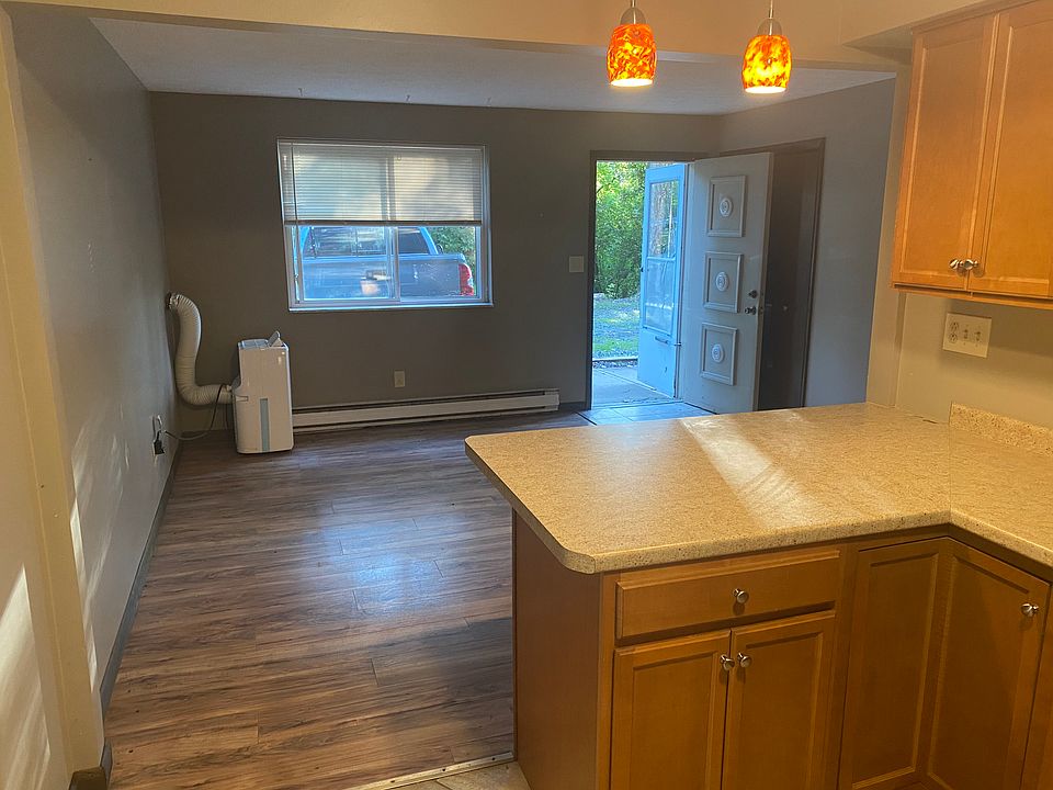 View from the kitchen to the front door.