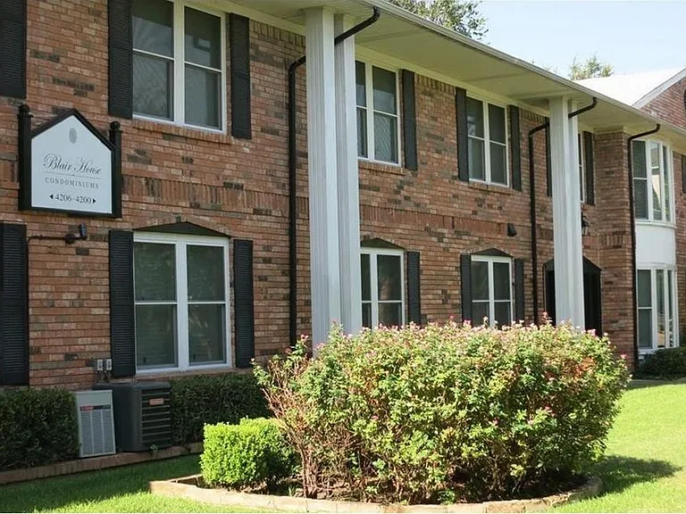 Building front entrances. All entrances require security codes.