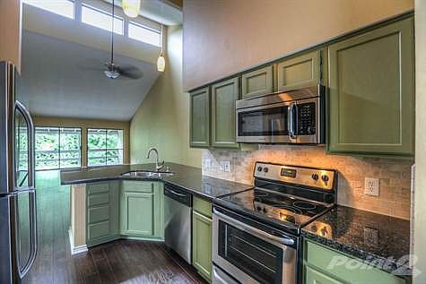 Granite counters, freshly painted cabinets inside and out
