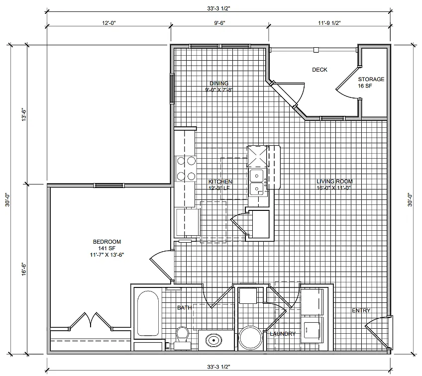 Floor plan 1 Bedroom