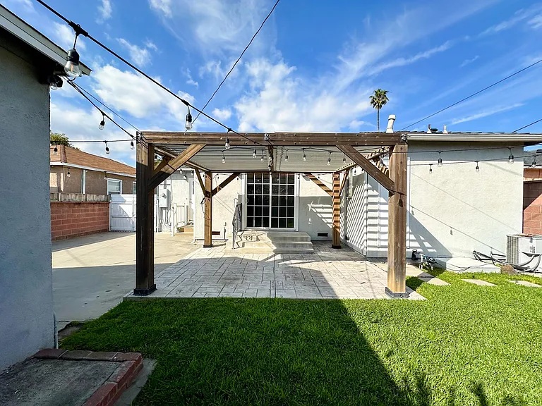 Patio and back of house view