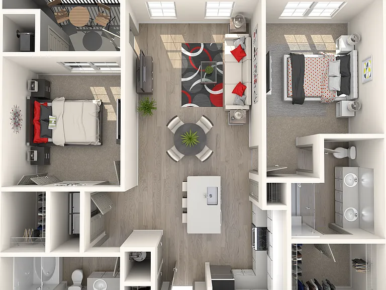 2 Bedroom | 2 Bathroom | 1061 SF 2 Bedroom | 2 Bathroom | 1061 SF
