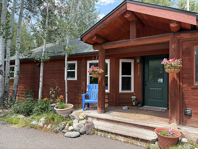 Front entrance, including new front door