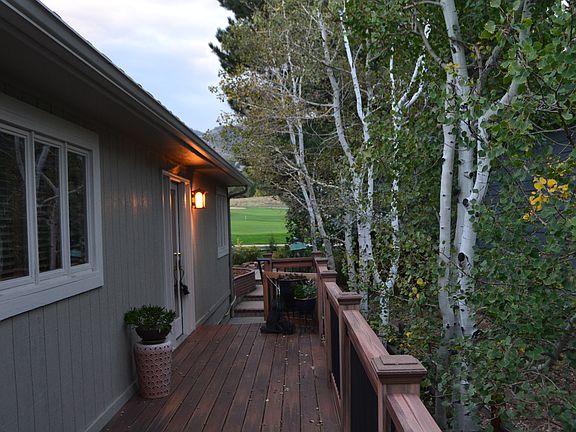 Entrance with Aspen Trees