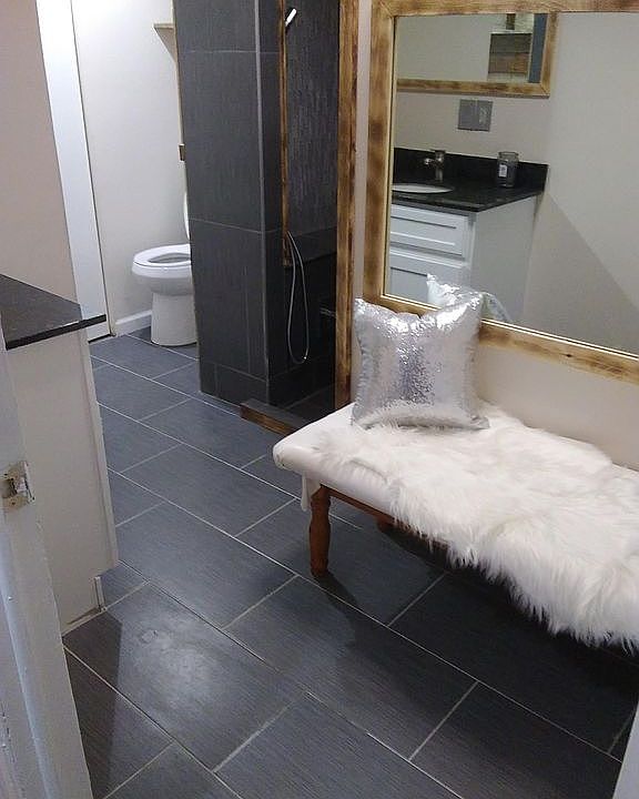 Basement bathroom