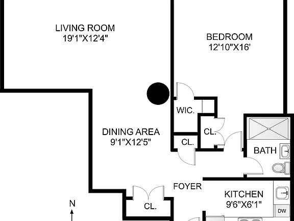 2nd image of 250 Mercer St APT B303