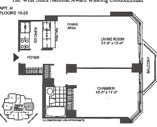 2nd image of 500 W 43rd St APT 14H