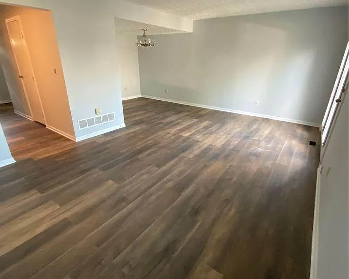 The living room is huge!