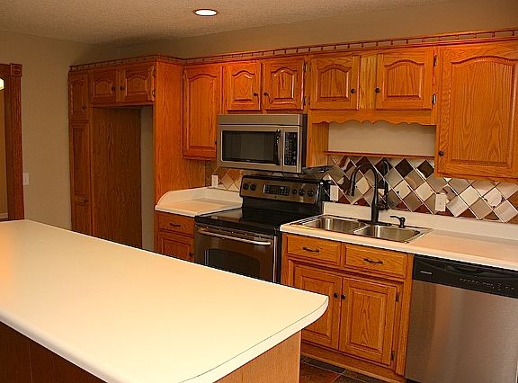 Kitchen with island