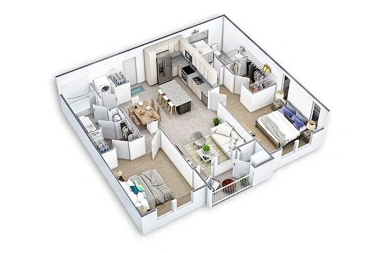 Floor plan B3