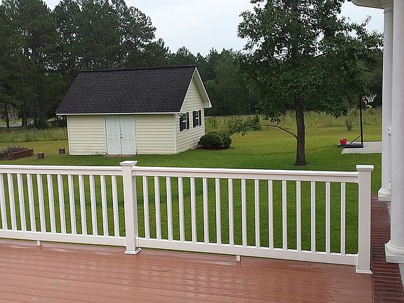 Shed with well inside