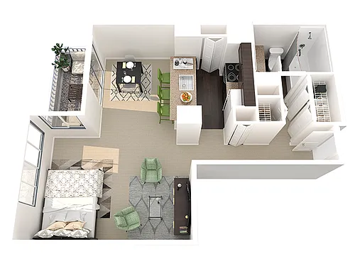 Floor plan Studio