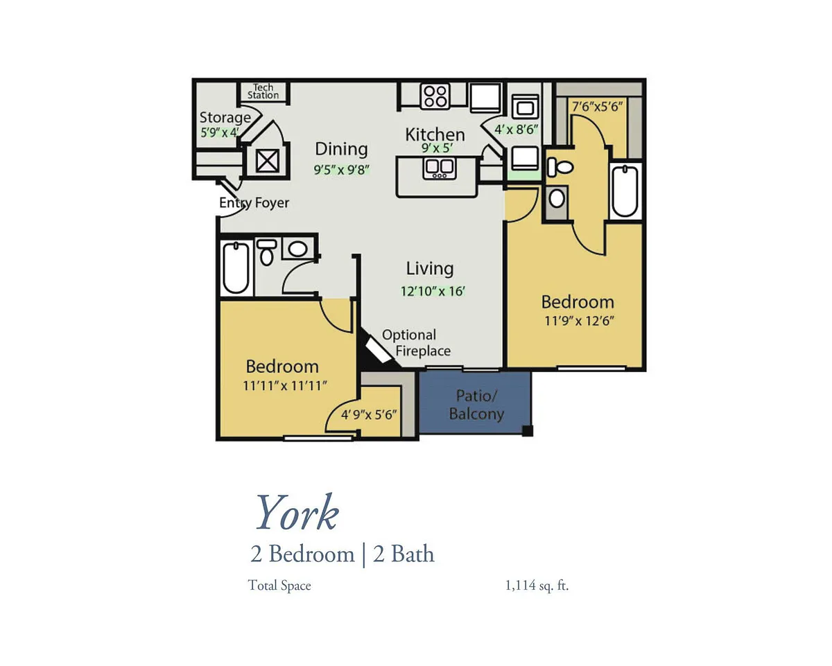 Floor plan York